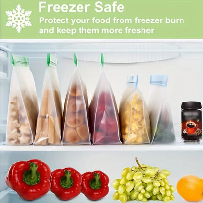 3x reusable silicone food bags - food storage bags home&living materials