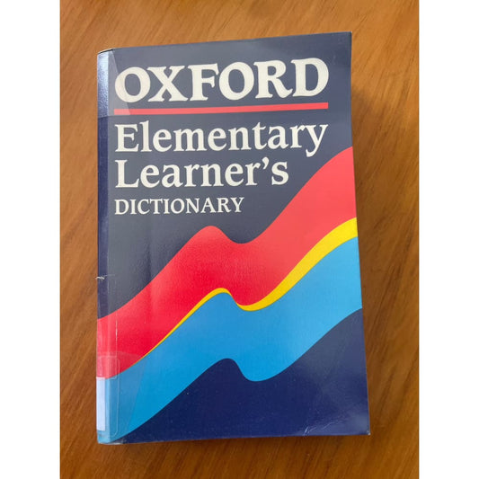 Oxford elementary learner’s dictionary - print books book - condition: used - language - reference printed media