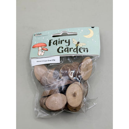 Ribtex fairy garden oval wood chips 25g - doll & action figure accessories crafts