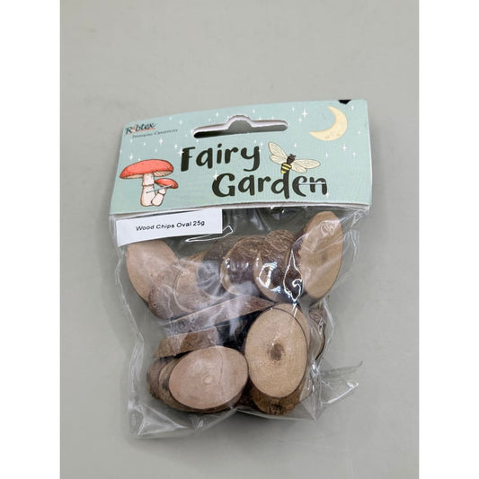 Ribtex fairy garden oval wood chips 25g - doll & action figure accessories crafts