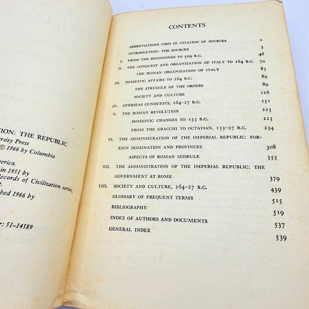 Roman civilization sourcebook i the republic - print books