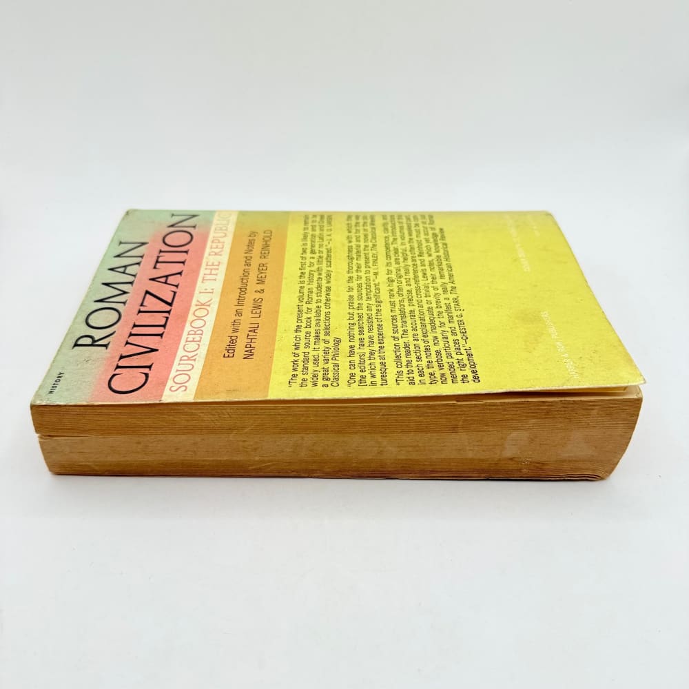 Roman civilization sourcebook i the republic - print books