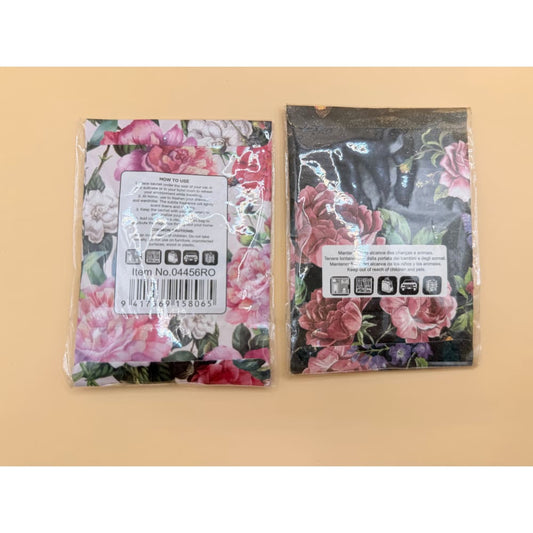 2x rose fragranced drawer sachets - potpourri health and wellness