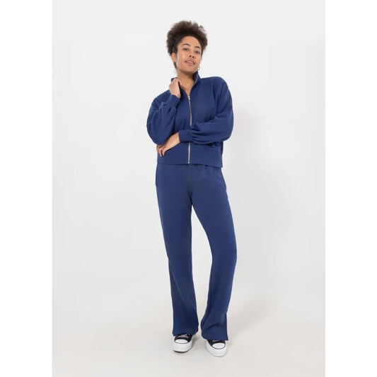 Royàl navy zipped up jacket – size 2xl | sleek practical & ready to layer - coats & jackets top women’s apparel