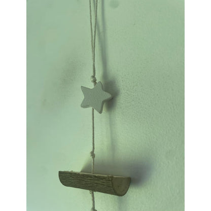 Rustic angel and star hanging decoration - holiday ornaments christmas decorations - seasonal & holidays decorations