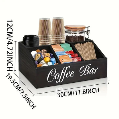 Classic wooden coffee bar - kitchen cabinet organizers home&living materials