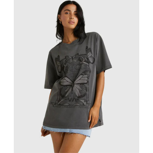 Women’s rvca 100% cotton relaxed monarch t-shirts rrp $64.99 - m - t-shirts clothing & fashion - tee - top women’s