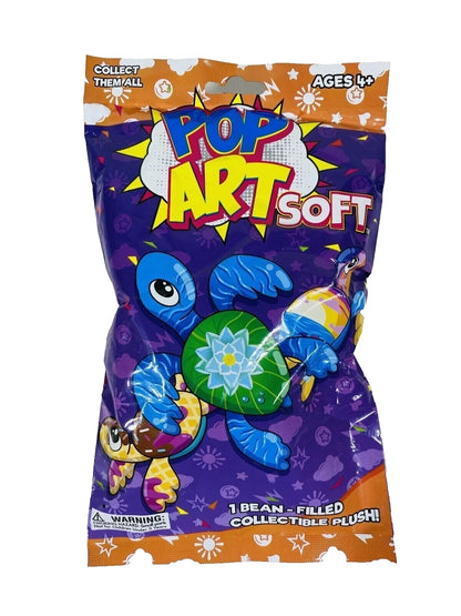 Pop Art Soft Blind Bag Plush Toy – Single Bean-Filled Character (Ages 4+)