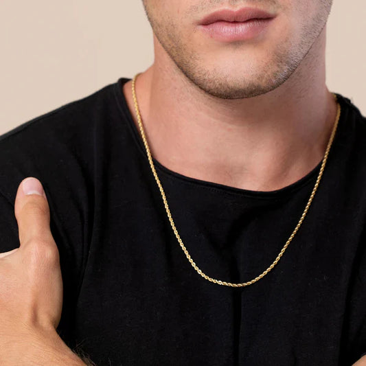 Saar nixon 18k gold plated rope chain necklace 53cm - necklaces condition: used - necklace fashion accessories