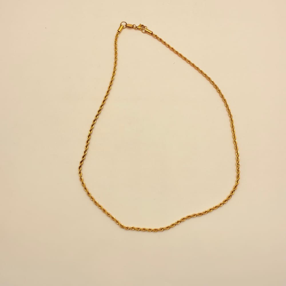 Saar nixon 18k gold plated rope chain necklace 53cm - necklaces condition: used - necklace fashion accessories