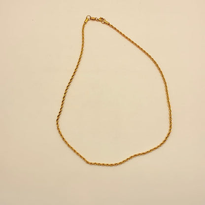 Saar nixon 18k gold plated rope chain necklace 53cm - necklaces condition: used - necklace fashion accessories