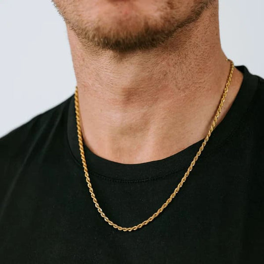 Saar nixon 18k gold plated rope chain necklace 53cm - necklaces condition: used - necklace fashion accessories