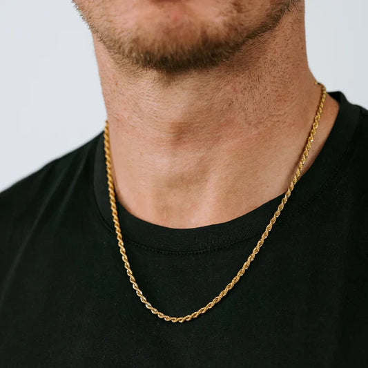 Saar nixon 18k gold plated rope chain necklace 53cm - necklaces condition: used - necklace fashion accessories