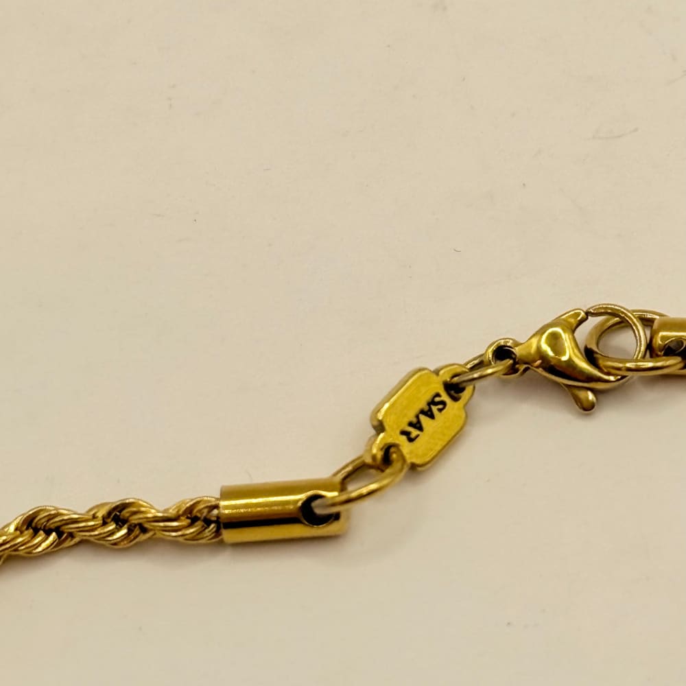 Saar nixon 18k gold plated rope chain necklace 53cm - necklaces condition: used - necklace fashion accessories