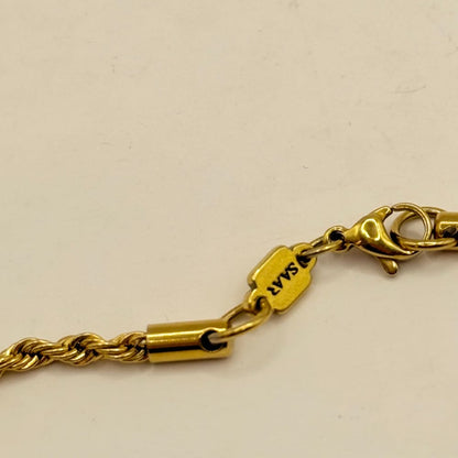 Saar nixon 18k gold plated rope chain necklace 53cm - necklaces condition: used - necklace fashion accessories