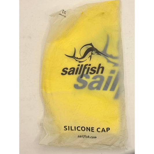 Sailfish yellow silicone swim cap - swim caps sports