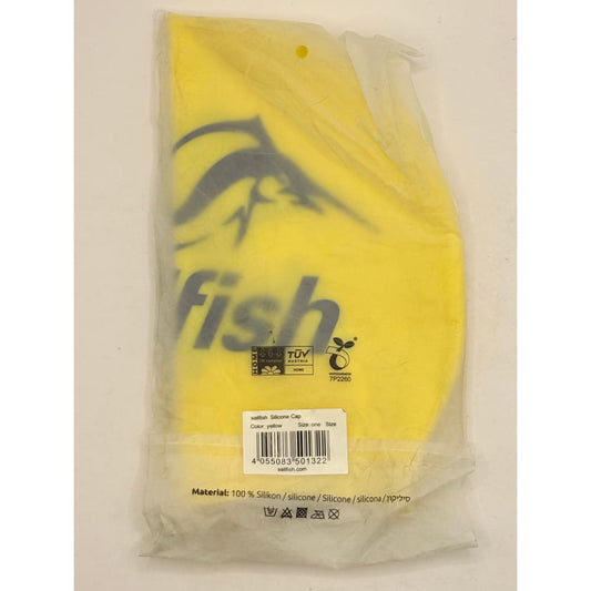 Sailfish yellow silicone swim cap - swim caps sports