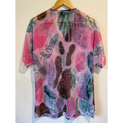 Saint lori size 10 kaftan / beach cover up - cover ups blouse - clothing & fashion - condition: used - short sleeve