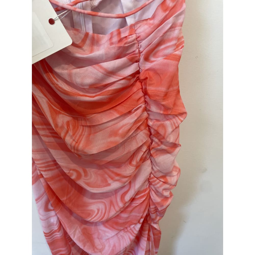 Bnwt saints + secrets size 6 halterneck rouched dress - dresses clothing & fashion - dresses women’s apparel
