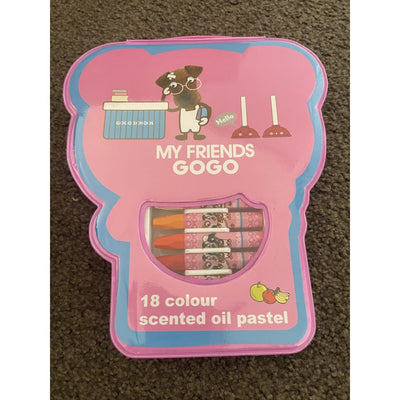 18 scented colour oil pastels & case - pastels art supplies - stationery stationery