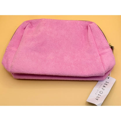 Seafolly terry cosmetic pouch pink (damaged) - cosmetic & toiletry bags home&living materials