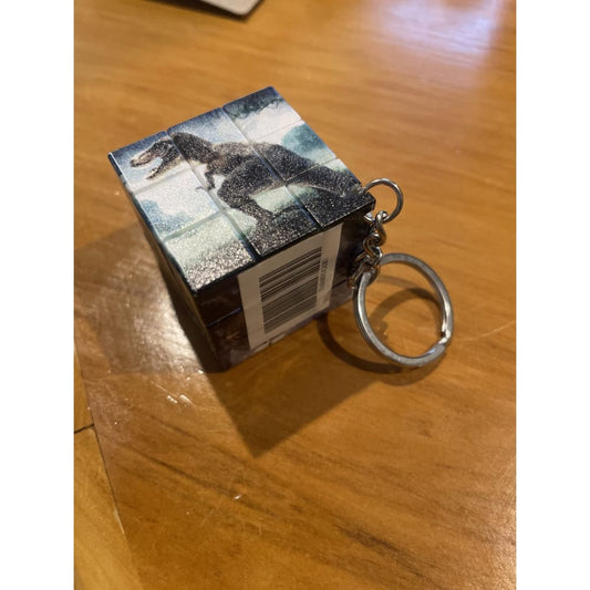 Dinosaur rubiks cube style keyring - keys home & living home&living materials
