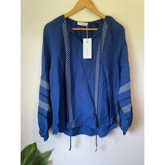 Seduce nz size 10 blue top – brand new - blouses blouse - clothing & fashion - designer clearance - top women’s apparel