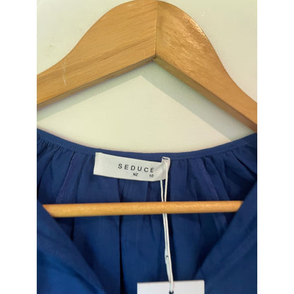 Seduce nz size 10 blue top – brand new - blouses blouse - clothing & fashion - designer clearance - top women’s apparel