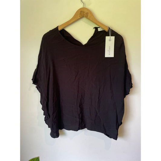 Seduce nz size 12 black casual top – minor flaws noted - blouses blouse - clothing & fashion - designer clearance - top