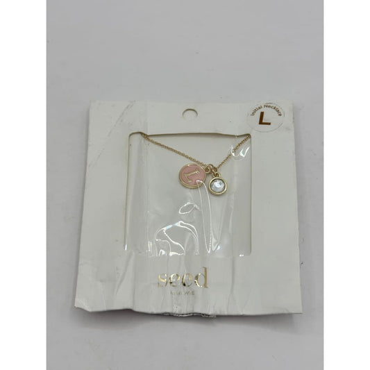 Seed heritage initial l pendant necklace - necklaces necklace fashion accessories