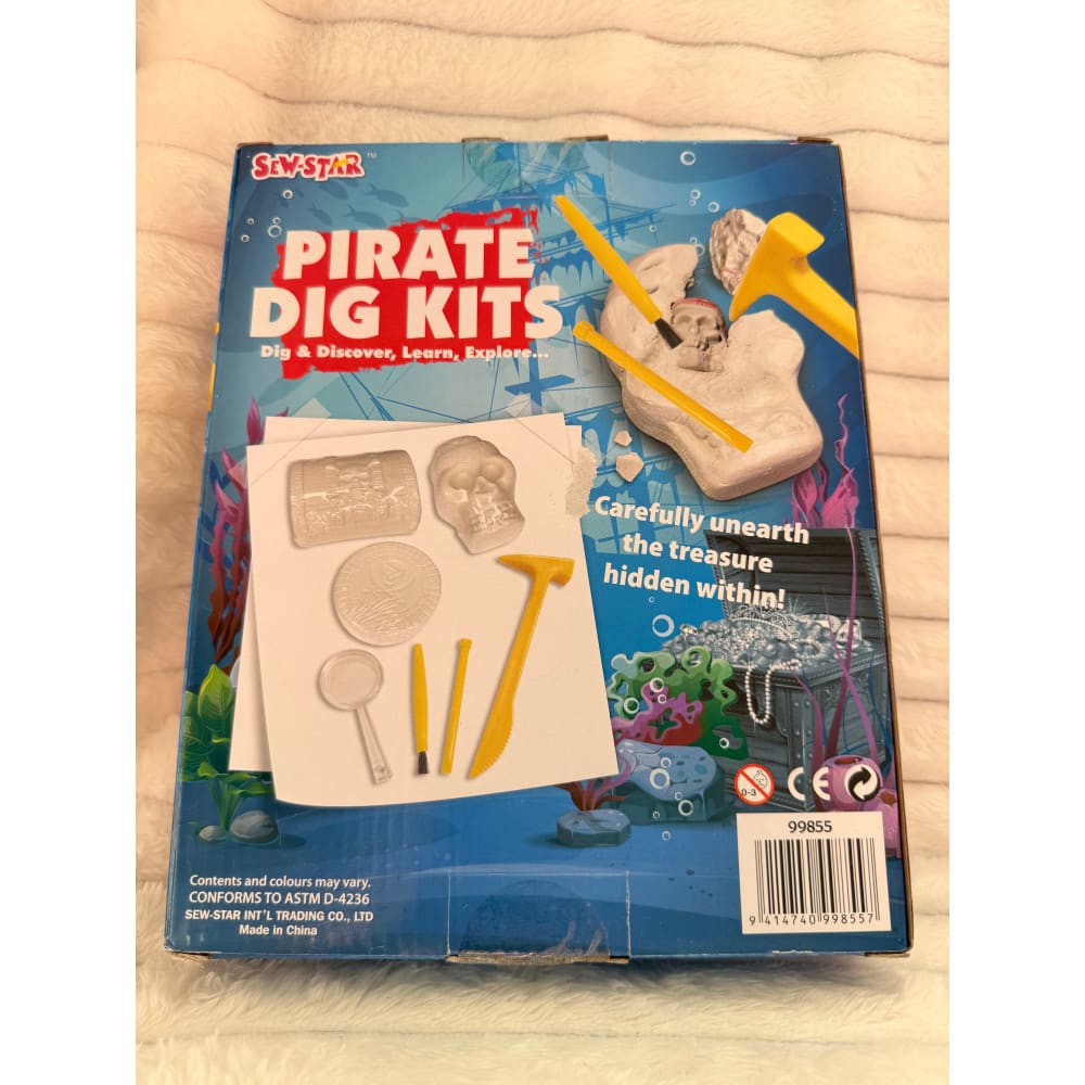 Sew-star pirate dig kits (3 dig blocks) - science & exploration sets toys