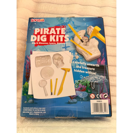 Sew-star pirate dig kits (3 dig blocks) - science & exploration sets toys