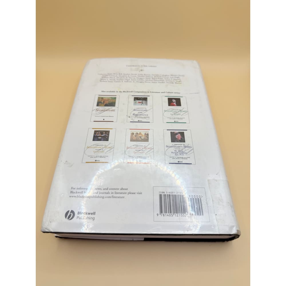A companion to shakespeare’s sonnets edited by michael schoenfeldt - print books condition: used printed media