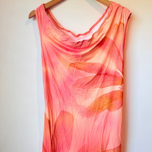 Shein curve 2xl floral print cowl neck maxi dress - dresses top women’s apparel