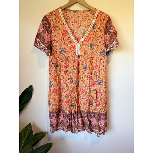 Shein size xl floral print tunic top – boho style meets everyday comfort - tunics top women’s apparel