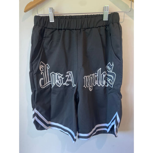 Shein los angeles black jersey shorts size 13-14y - shorts baby clothing - clothing & fashion - shorts - teen