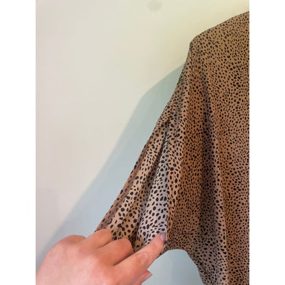 Shein spring dot print blouse short sleeve top size s - clothing tops blouse - clothing & fashion - long sleeve - top