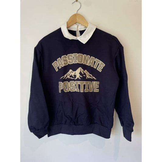 Brand new shein teen sweatshirt – size 12–13y – navy & white variants - navy - sweatshirts baby clothing - clothing &