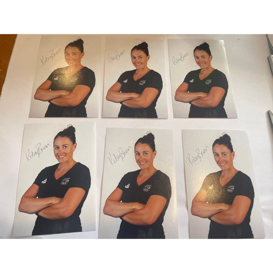 6x signed kelsey bevan prints - sports collectibles art - card - collectible - sports printed media