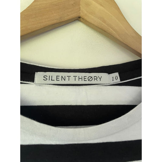 Silent theory size 10 cotton blend dress – everyday ease with effortless style - dresses condition: used - top women’s
