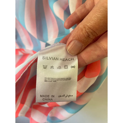 Silvian heach size xs sleeveless top – bold multicolor stripes for effortless style - tank tops condition: used - top