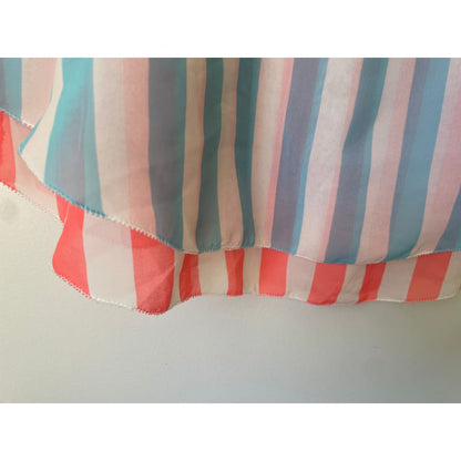 Silvian heach size xs sleeveless top – bold multicolor stripes for effortless style - tank tops condition: used - top