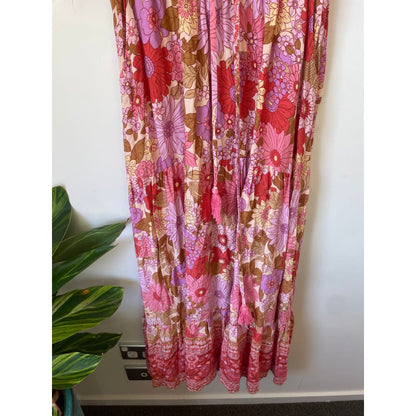 Floral rayon dress – size 10 – brand new cut label - dresses bnew label cut branded clothing - clothing & fashion