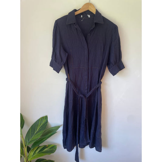 Brand new cut label – size 10 linen/cotton dress – brand unknown - dresses bnew label cut branded clothing - clothing &