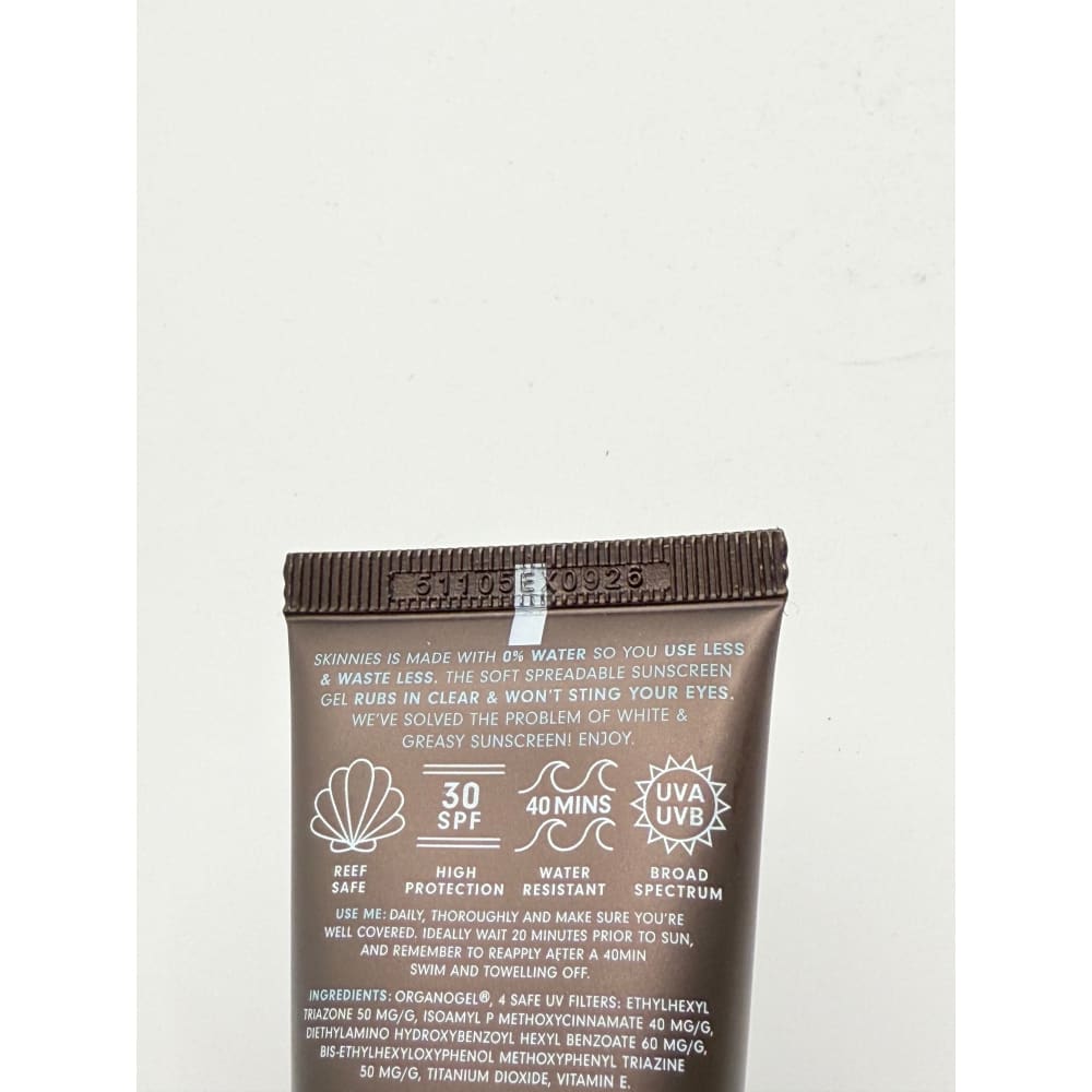 Skinnies sungel spf30 35ml - sunscreen health and wellness