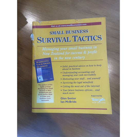 Small business survival tactics - glen senior & ian mcbride - print books book - business - condition: used printed