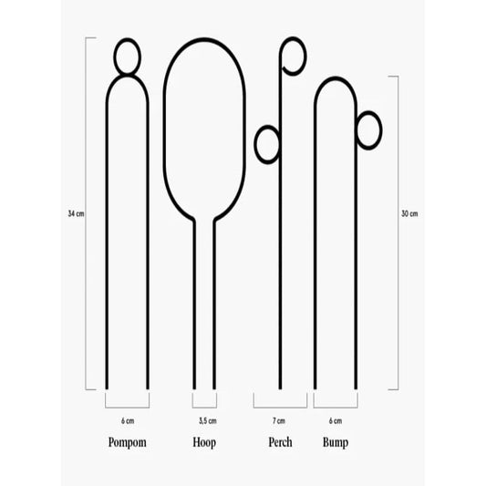 Botanopia perch indoor plant stake - black - plant supports home & living - miscellaneous - outdoor & garden - outdoor