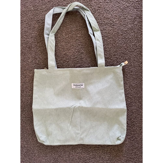 Corduroy small tote bag - shopping totes bags - tote fashion accessories