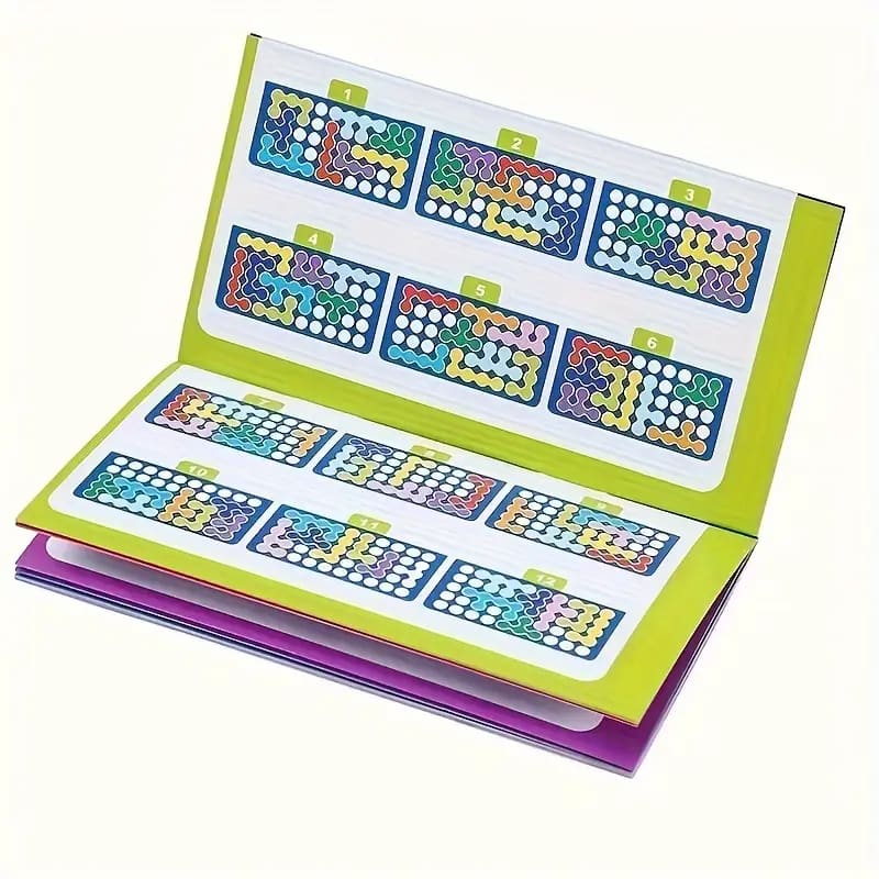 Iq 3d brain teaser puzzle with 120 challenges - puzzles board - board game - game - puzzle toys