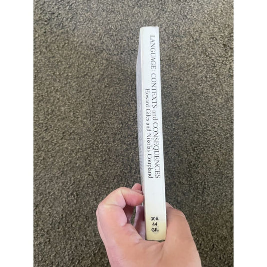 Language: contexts and consequences - howard giles & nikolas coupland - print books book - condition: used - language